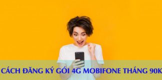 Các gói cước 4G Mobifone tháng 90K