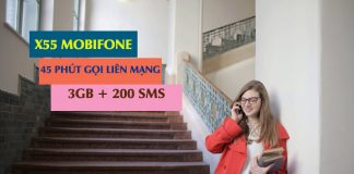 Ưu đãi gói cước X55 Mobifone